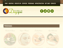 Tablet Screenshot of dayspa.cl